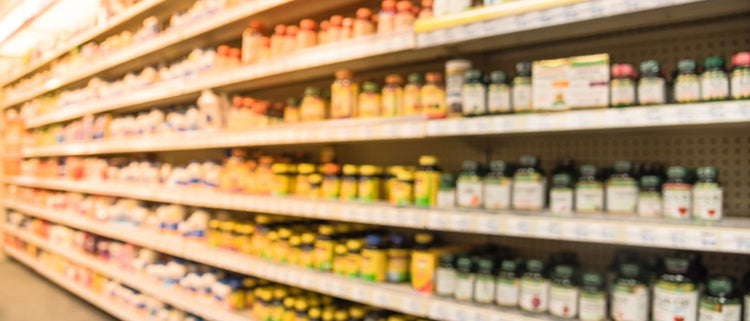 Blog of Supplement Safety: Let’s Talk About Problems with the Supplement Industry which have image supplement bottles on a shelf